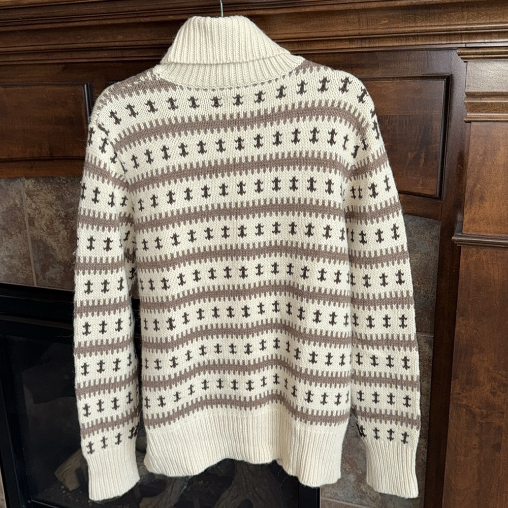 GANT Rugger Khaki Knitted Wool Alpaca Turtleneck Sweater NWT Large - Picture 11 of 13